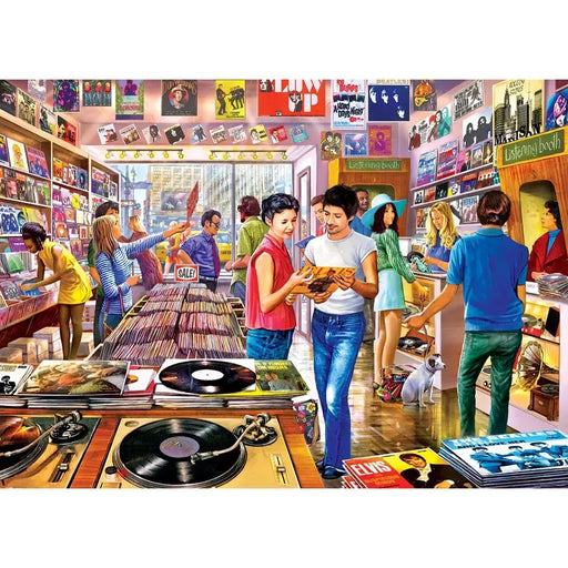 Vintage Vinyl Records Flashbacks 1000 Piece Jigsaw Puzzle MasterPieces - for just $17.99! 