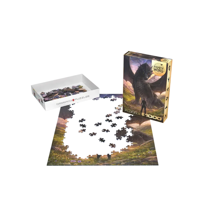 Violet Meets Tairn Fourth Wing 1000 Piece Jigsaw Puzzle Eurographics - for just $24.99! 
