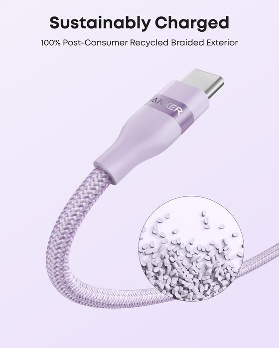 Anker USB-A to USB-C Cable (3 ft/6 ft, Upcycled-Braided) - for just $14.99! 