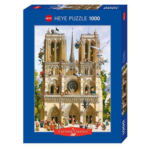 Vive Notre Dame Cartoon Classics 1000 Piece Jigsaw Puzzle Heye - for just $29.99! 