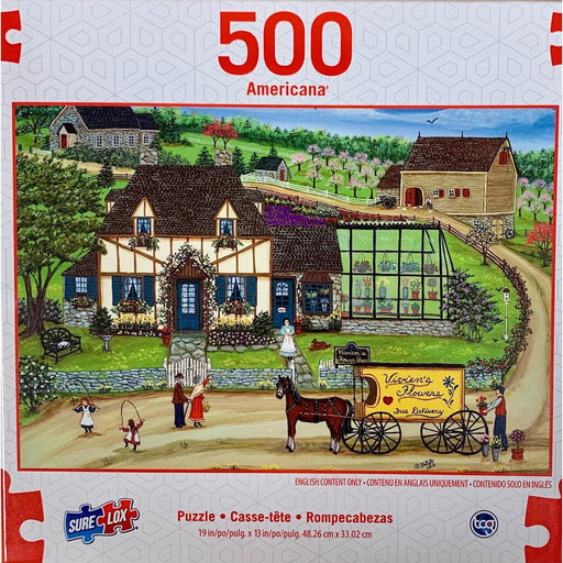 Vivian's Flower Shop Americana 500 Piece Jigsaw Puzzle Sure Lox - for just $14.99! 
