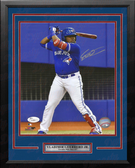 Vladimir Guerrero, Jr. At-Bat Toronto Blue Jays Autographed Framed Baseball Photo - for just $129.99! 