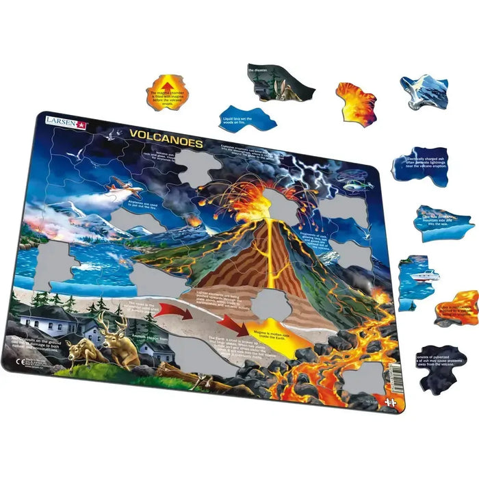 Volcanoes 70 Piece Tray Jigsaw Puzzle Larsen - for just $11.99! 