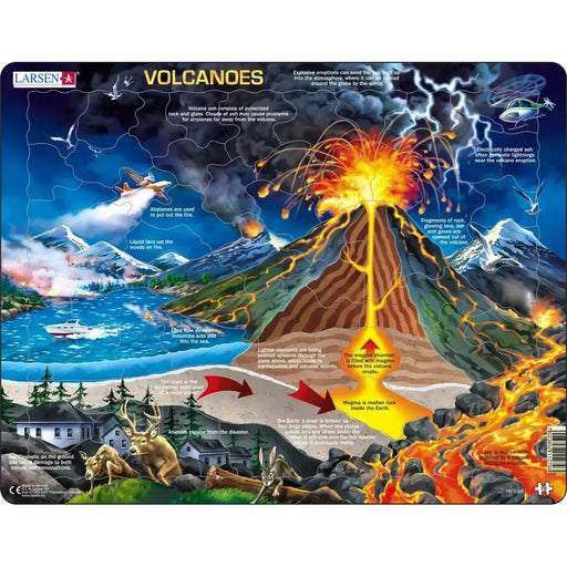 Volcanoes 70 Piece Tray Jigsaw Puzzle Larsen - for just $11.99! 