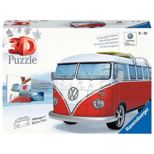 Volkswagen T1 Bus Surfer 187 Piece 3D Jigsaw Puzzle Ravensburger - for just $34.99! 