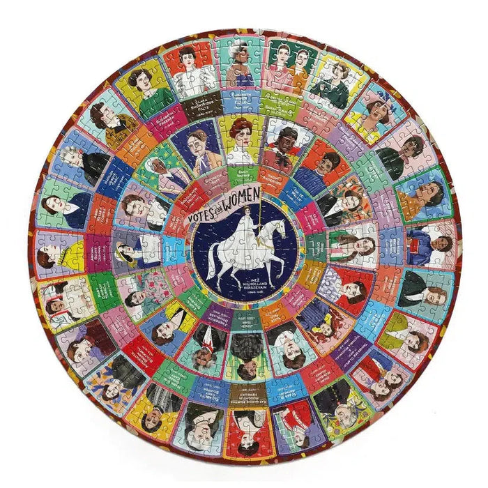 Votes for Women 500 Piece Round Jigsaw Puzzle eeBoo - for just $26.99! 