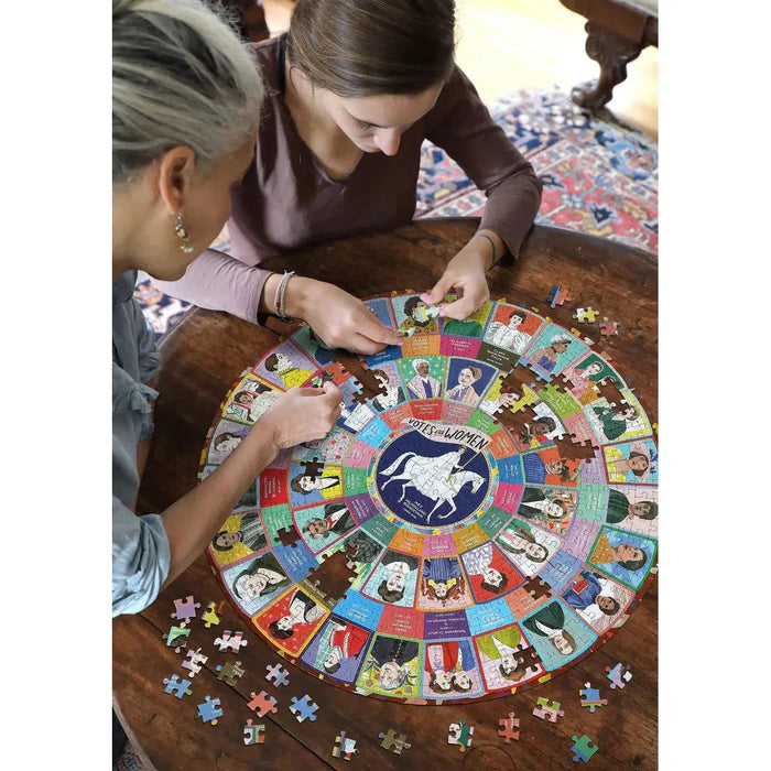 Votes for Women 500 Piece Round Jigsaw Puzzle eeBoo - for just $26.99! 