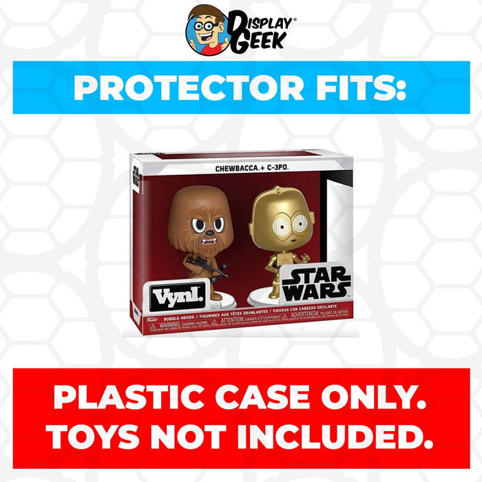 Pop Protector for Vynl 2 Pack Chewbacca & C-3PO Funko - Just $13.99! Shop now at Retro Gaming of Denver