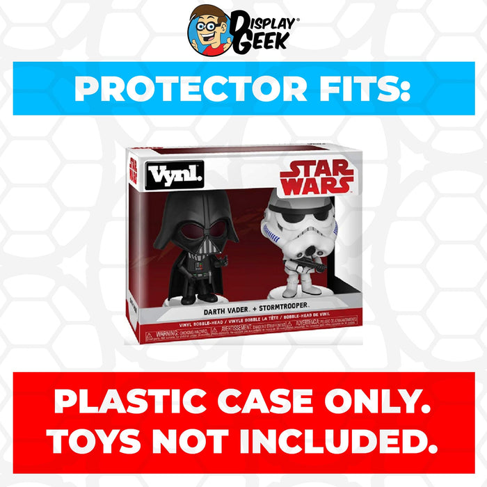 Pop Protector for Vynl 2 Pack Darth Vader & Stormtrooper Funko - Just $13.99! Shop now at Retro Gaming of Denver