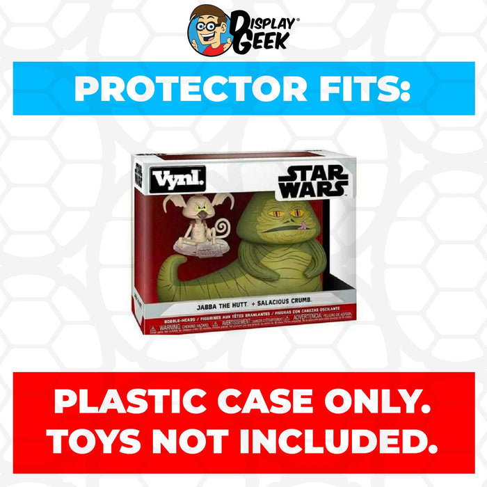 Pop Protector for Vynl 2 Pack Jabba the Hutt & Salacious Crumb Funko - Just $13.99! Shop now at Retro Gaming of Denver