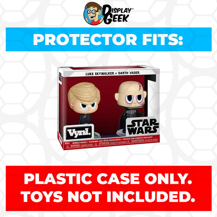 Pop Protector for Vynl 2 Pack Luke Skywalker & Darth Vader Funko - Just $13.99! Shop now at Retro Gaming of Denver