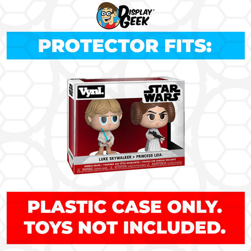 Pop Protector for Vynl 2 Pack Luke Skywalker & Princess Leia Funko - Just $13.99! Shop now at Retro Gaming of Denver