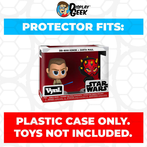 Pop Protector for Vynl 2 Pack Obi-Wan Kenobi & Darth Maul Funko - Just $13.99! Shop now at Retro Gaming of Denver