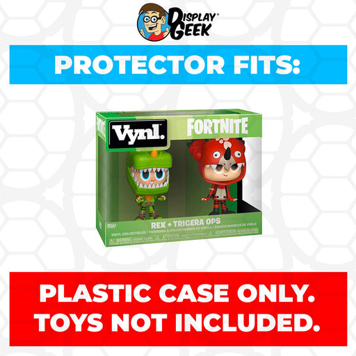 Pop Protector for Vynl 2 Pack Rex & Tricera Ops Funko - Just $13.99! Shop now at Retro Gaming of Denver