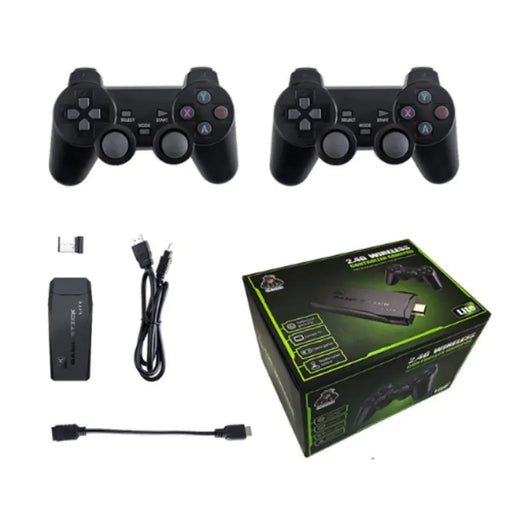 Ewwke M8 Video Game Console 2.4G Double Wireless Controller Game Stick 4K 10000 Games 64GB Retro Games - for just $86.38! 