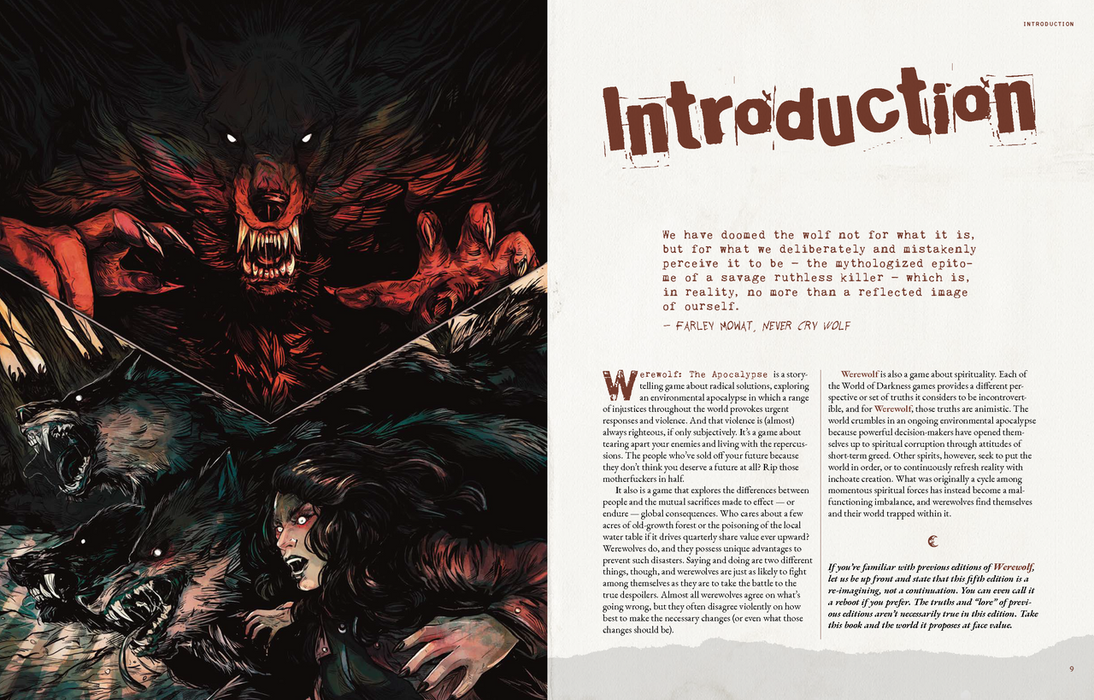 Werewolf: the Apocalypse- 5th Edition Core Rulebook - for just $55! 