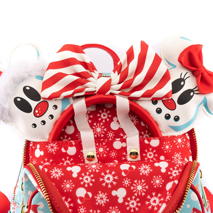 Loungefly: Disney - Minnie and Mickey Snowman Mini Backpack and Headband Set - for just $100! 