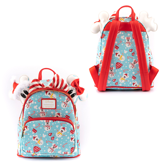 Loungefly: Disney - Minnie and Mickey Snowman Mini Backpack and Headband Set - for just $100! 