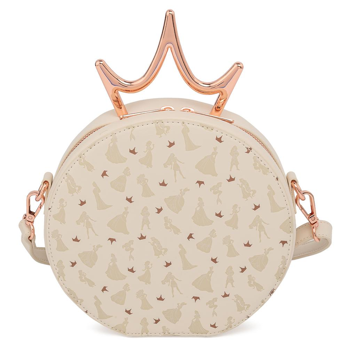 Loungefly: Disney Ultimate Princess Metal Crown Crossbody Bag - for just $70! 