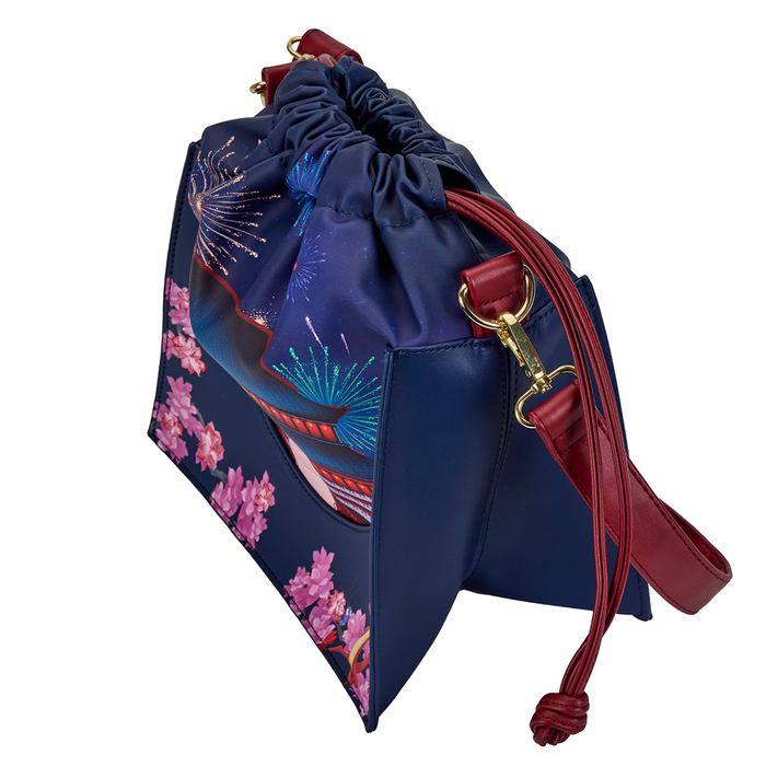 Loungefly: Disney Mulan Castle Cinch Sack Cross Body Bag - for just $70! 