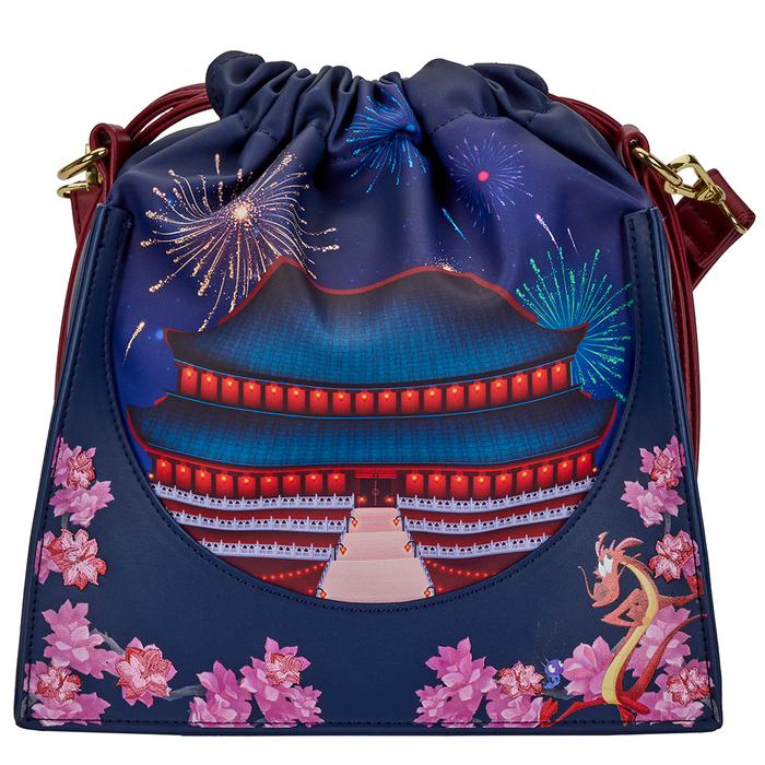 Loungefly: Disney Mulan Castle Cinch Sack Cross Body Bag - for just $70! 