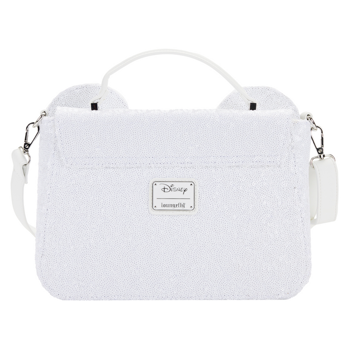 Loungefly: Disney - Minnie Sequin Wedding Cross Body Bag - for just $80! 