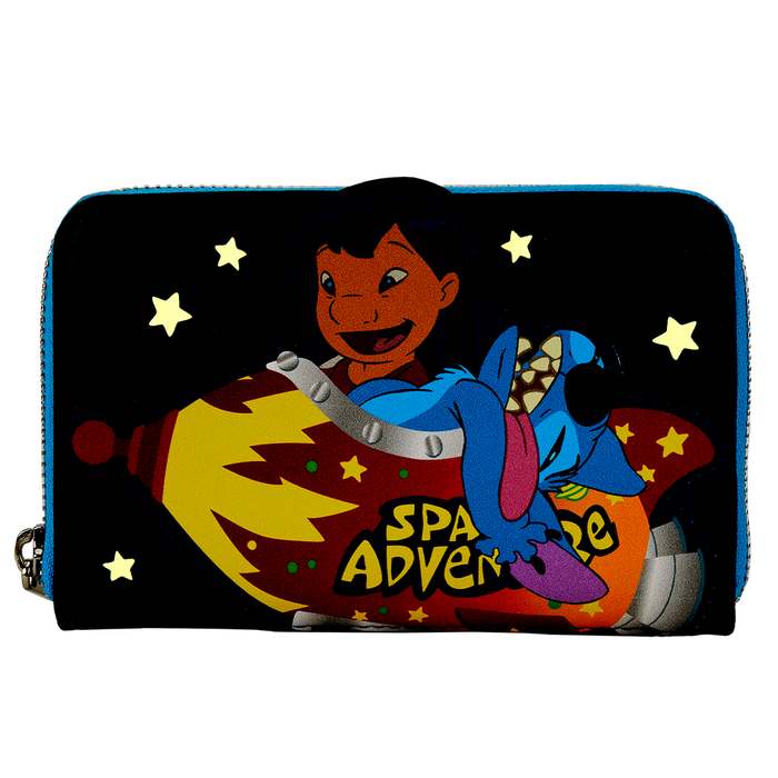 Loungefly: Disney Lilo And Stitch Space Adventure Zip Around Wallet - for just $40! 