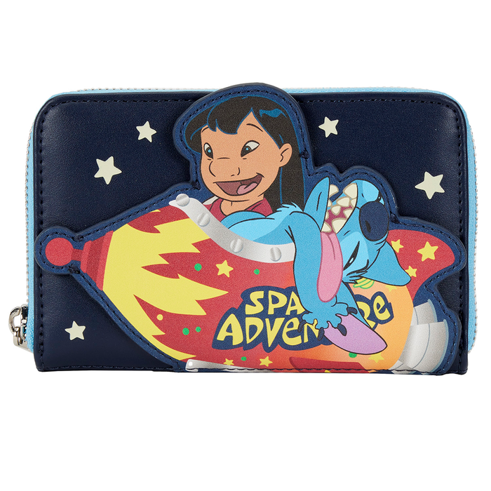 Loungefly: Disney Lilo And Stitch Space Adventure Zip Around Wallet - for just $40! 