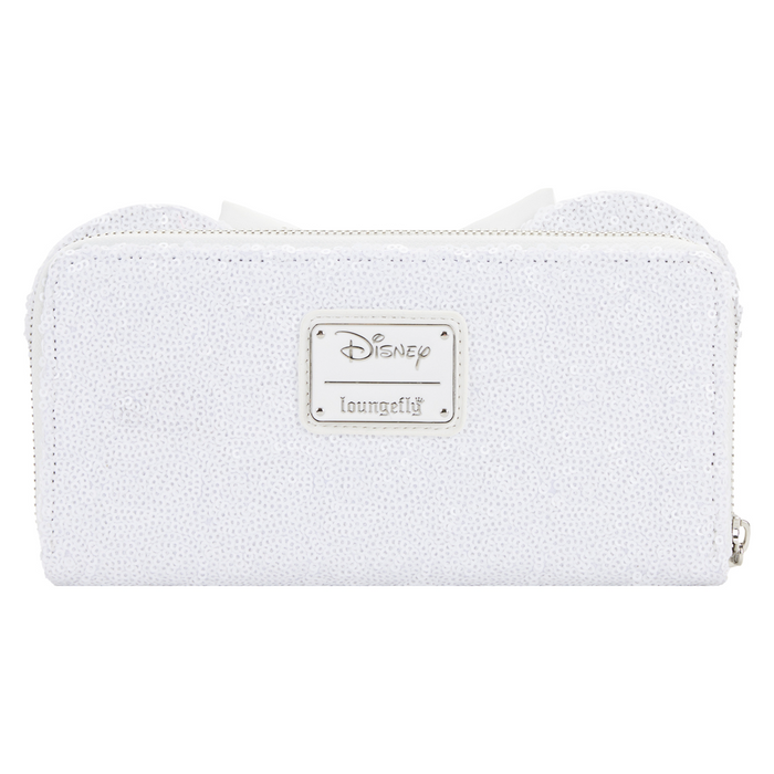 Loungefly: Disney - Minnie Sequin Wedding Zip Around Wallet - for just $40! 
