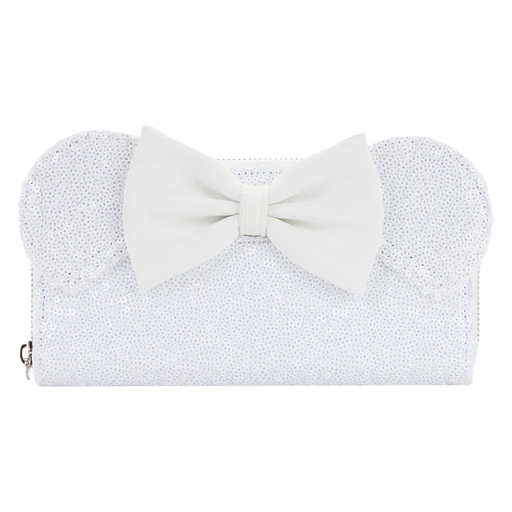 Loungefly: Disney - Minnie Sequin Wedding Zip Around Wallet - for just $40! 