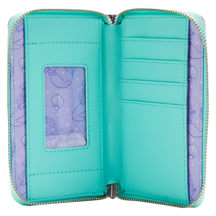 Loungefly: Disney The Little Mermaid - Princess Scenes Series Zip Around Wallet - for just $40! 