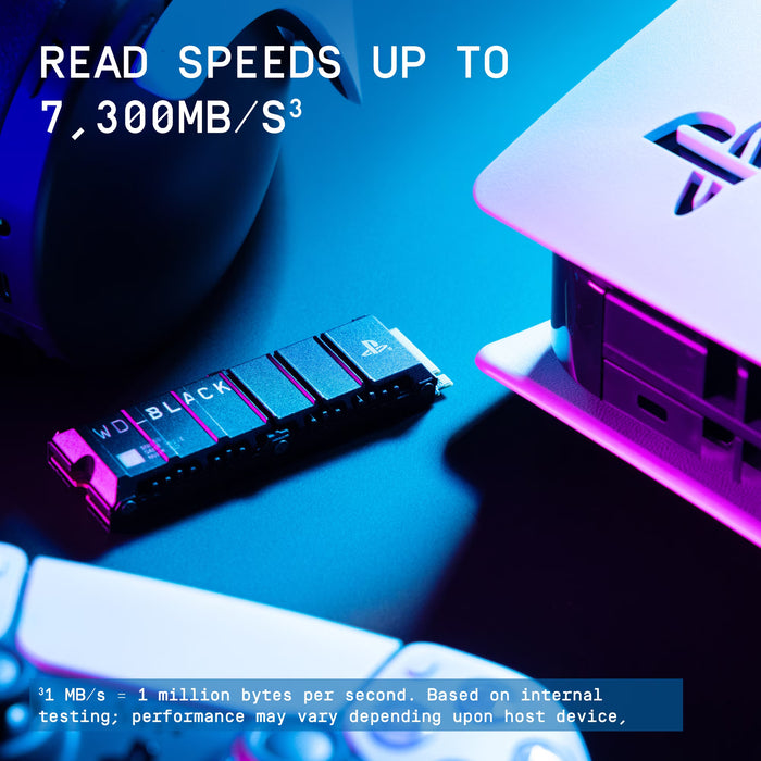 WD_BLACK SN850 SSD for PS5 Consoles — Officially Licensed Storage Upgrade