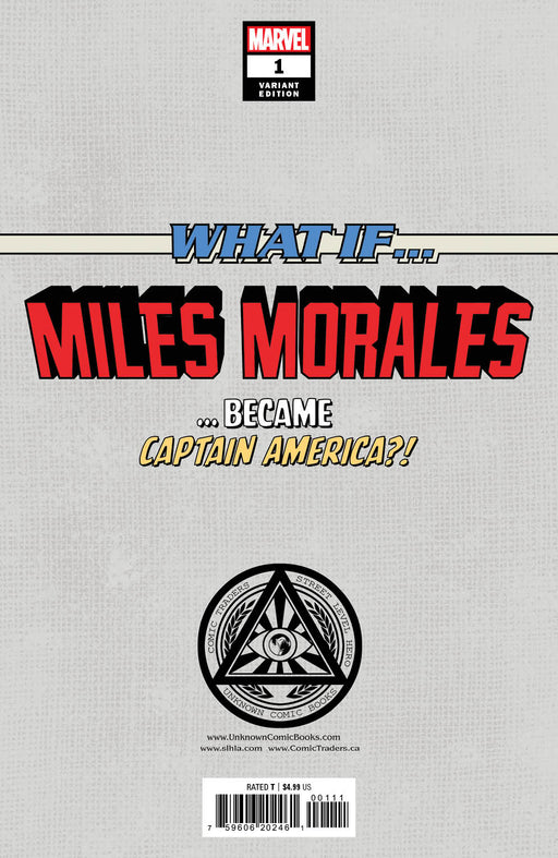 What If...? Miles Morales 1 Unknown Comics Alan Quah Exclusive Virgin Var (03/02/2022) - for just $20! 