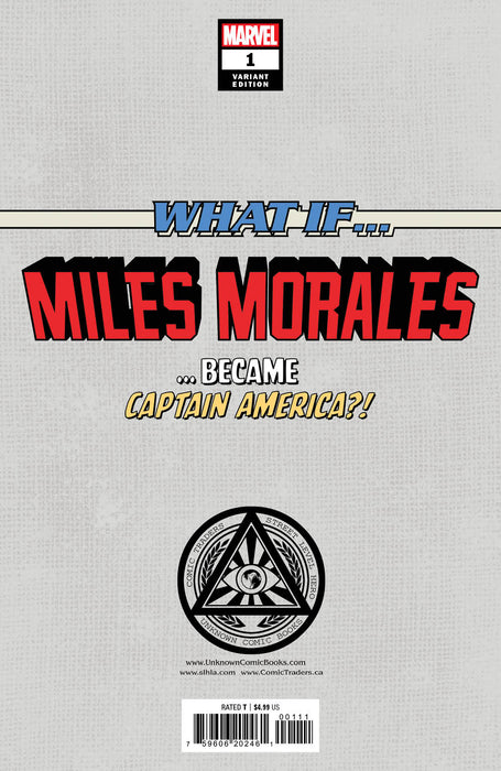 What If...? Miles Morales 1 Unknown Comics Alan Quah Exclusive Var (03/02/2022) - for just $10! 