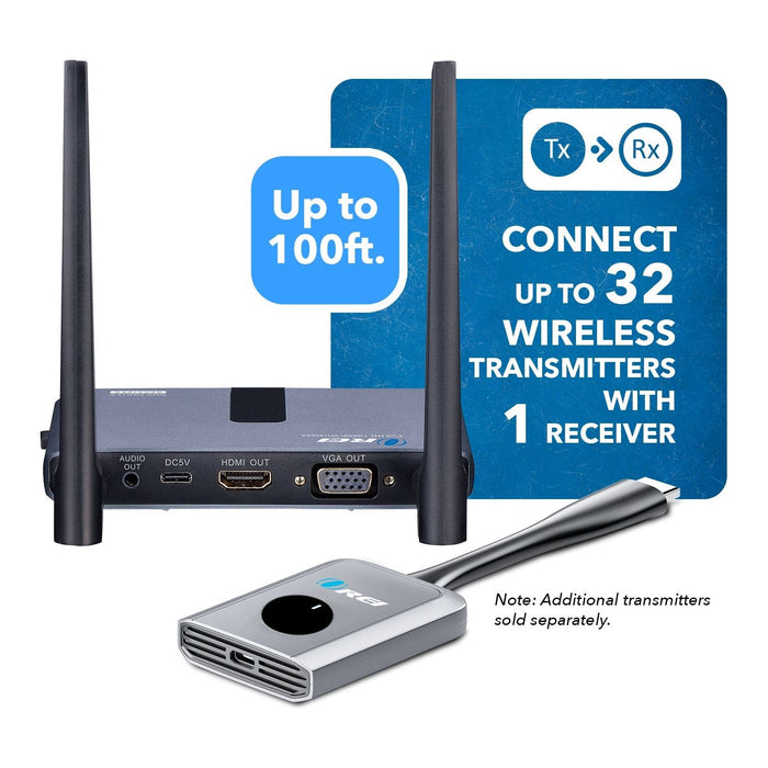 OREI 1080p Wireless Transmitter & Receiver Up To 100ft - Screen Mirroring (WHD-PRO1T-K) - Just $159! Shop now at Retro Gaming of Denver