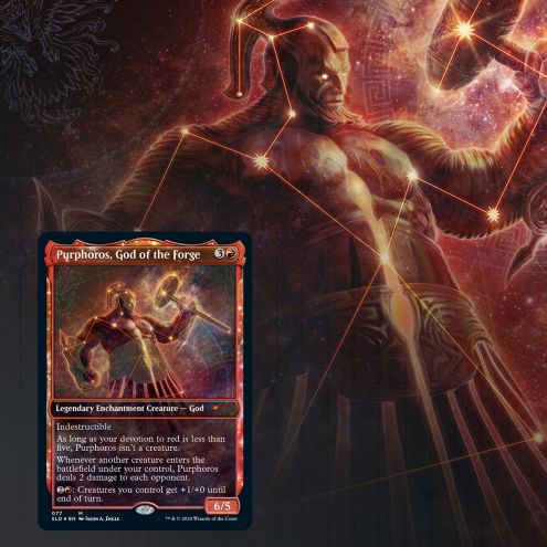 Magic: the Gathering - Secret Lair Drop Series: Theros Stargazing Vol. IV (Purphoros) - for just $50! 