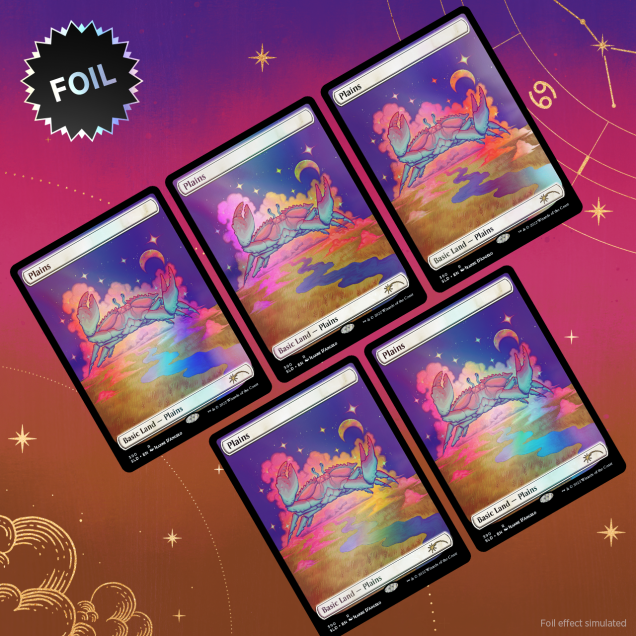 Magic: the Gathering - Secret Lair The Astrology Lands - Cancer Foil Edition - for just $50! 