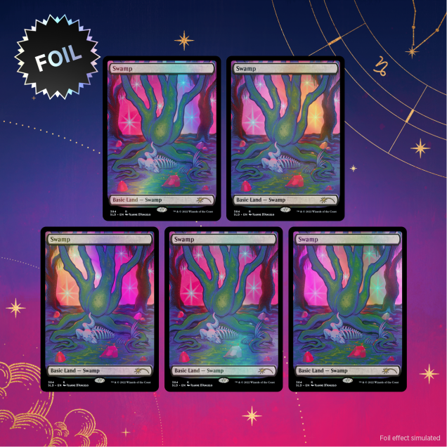 Magic: the Gathering - Secret Lair The Astrology Lands - Capricorn Foil Edition - for just $35! 