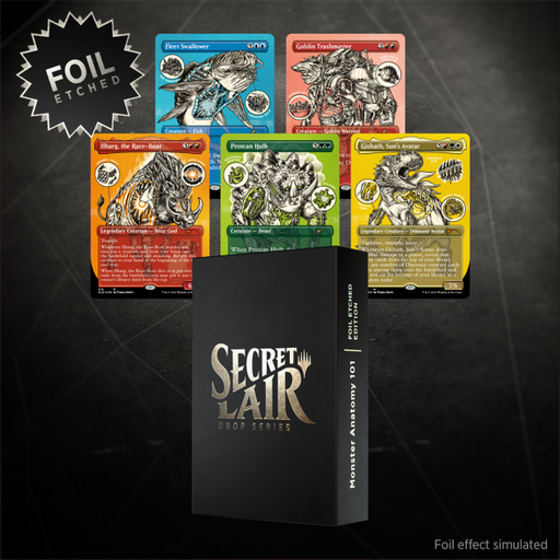 Magic: the Gathering - Secret Lair Monster Anatomy 101 Foil Etched Edition - for just $57! 