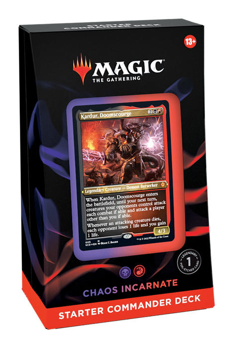 Magic: The Gathering - Starter Commander Deck - Chaos Incarnate - for just $29.99! 