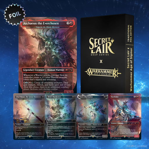 Magic: the Gathering - Secret Lair X Warhammer Age of Sigmar Foil Edition - for just $94! 