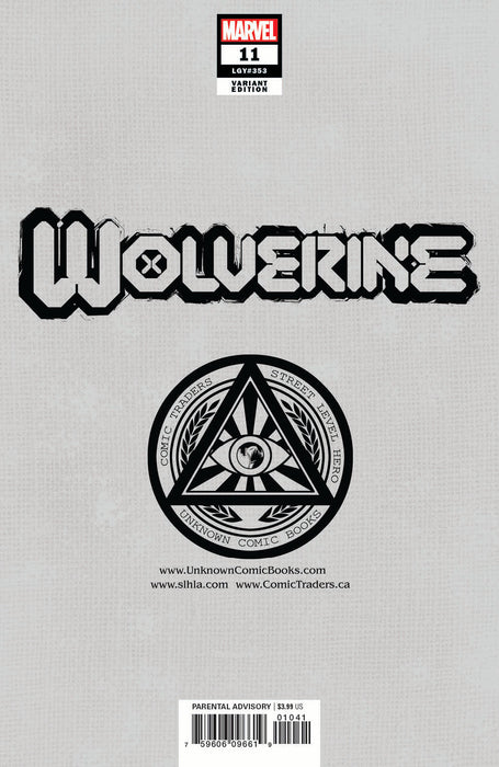 Wolverine #11 Unknown Comics Dave Rapoza Exclusive Var (04/14/2021) - for just $10! 