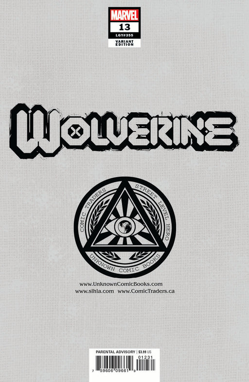Wolverine #13 Unknown Comics Lucas Werneck Exclusive Virgin Var Gala (06/23/2021) - for just $20! 