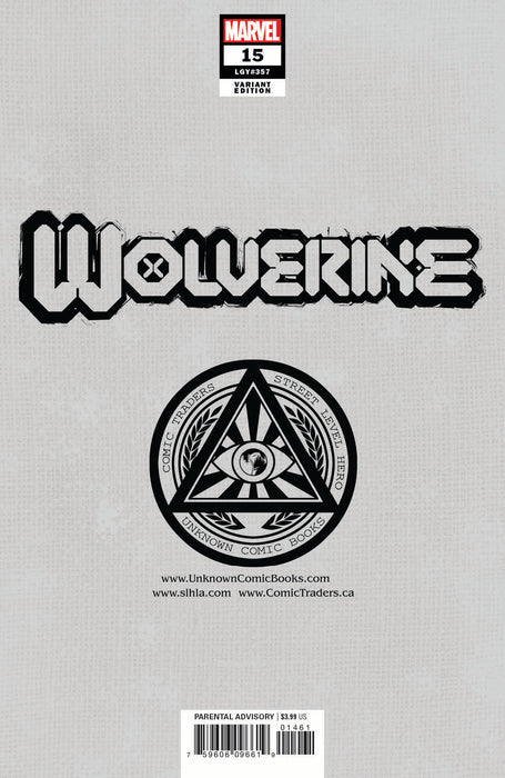 Wolverine #15 Unknown Comics Alan Quah Exclusive Var (08/25/2021) - for just $10! 