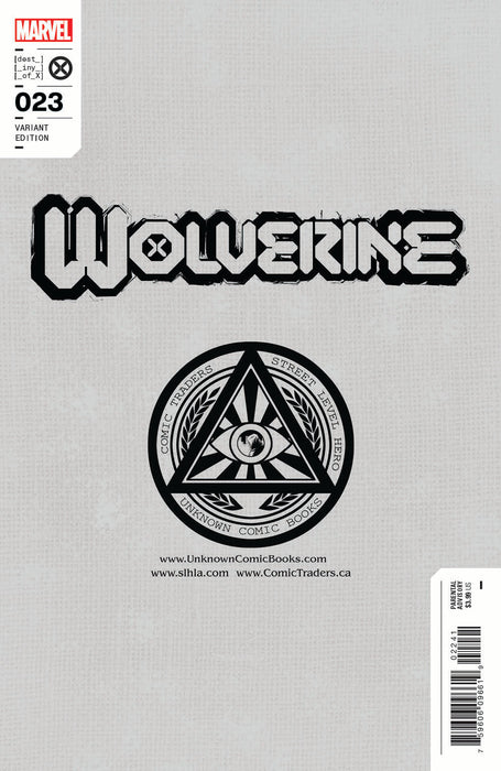 Wolverine #23 Unknown Comics Scott Williams Exclusive Virgin Icon Var (07/13/2022) - for just $20! 