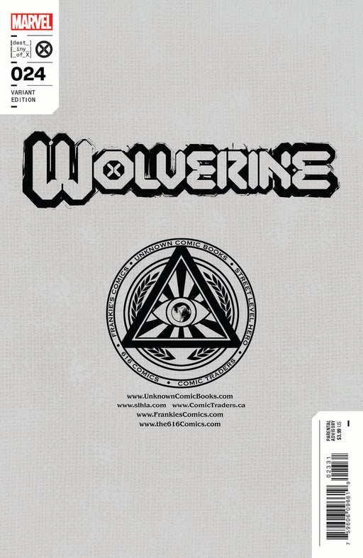 Wolverine #24 Unknown Comics Tony Daniel Exclusive Virgin Var (09/07/2022) - for just $20! 
