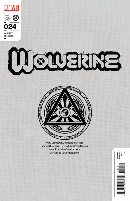 Wolverine #24 Unknown Comics Tony Daniel Exclusive Var (09/07/2022) - for just $10! 