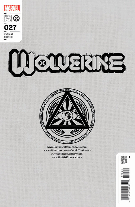 Wolverine #27 Unknown Comics Marco Mastrazzo Exclusive Var (11/09/2022) - for just $10! 