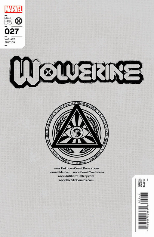 Wolverine #27 Unknown Comics Marco Mastrazzo Exclusive Virgin Var (11/09/2022) - for just $20! 
