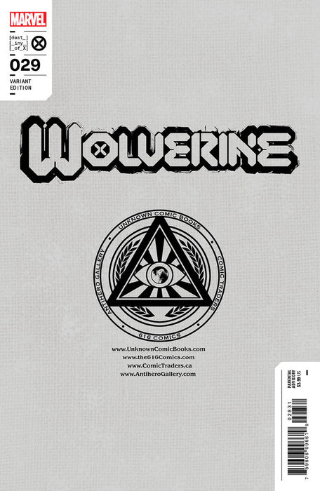 Wolverine #29 Unknown Comics Ben Harvey Exclusive Virgin Var (01/11/2023) - for just $10! 